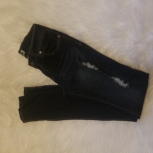 FREE CULTURE SKINNY BLUE JEANS - Picture 2 of 5